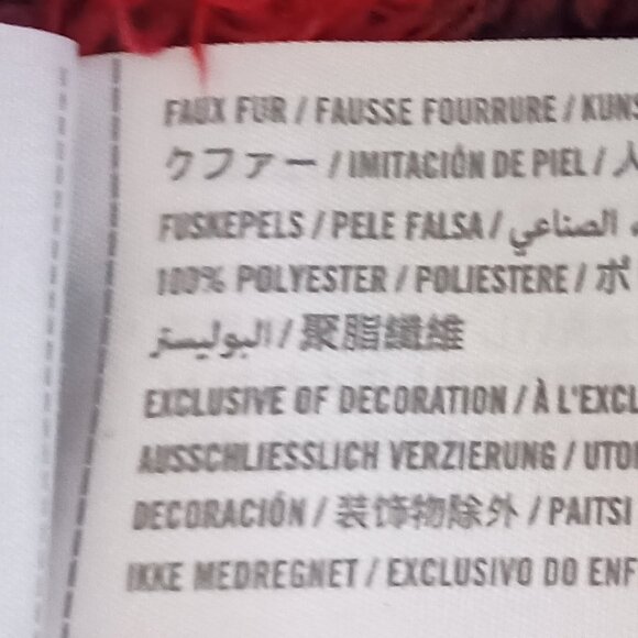 Abercrombie Kids Furry Full Zip Hoodie Red Black Buffalo Plaid Girls 13/14 EUC - Picture 8 of 16